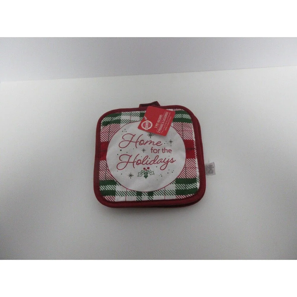 5 pc kitchen towel set (2 Kitchen Towels 1 Oven Mitt 2 Potholders Home for Holid